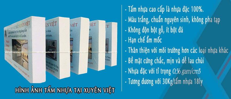 Tấm nhựa pvc làm tủ bếp Xuyên Việt
