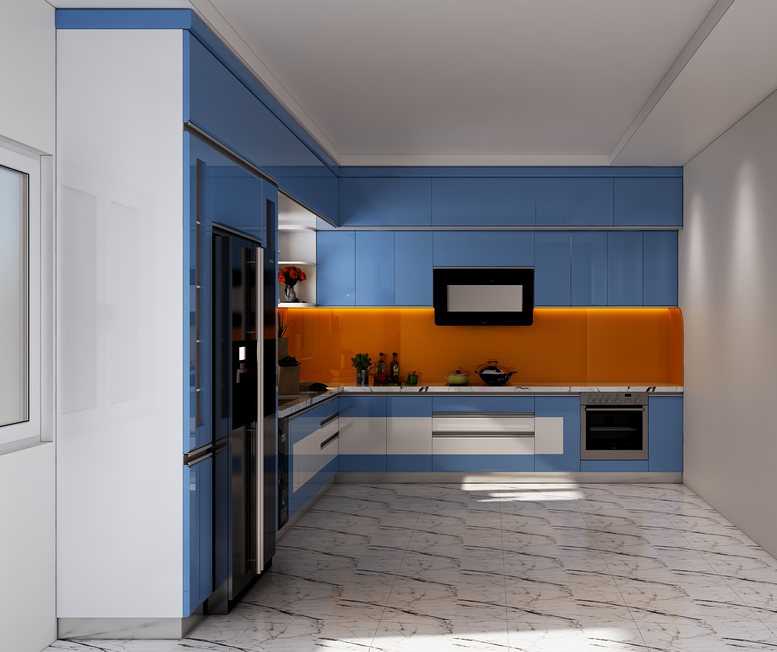 Mẫu tủ bếp dưới cho không gian bếp có diện tích nhỏ 1
