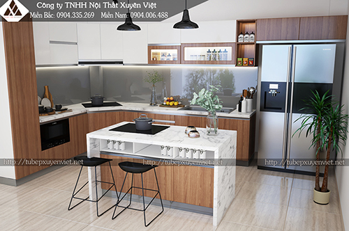 20 mẫu tủ bếp laminate đẹp dành cho các loại tủ bếp hiện đại