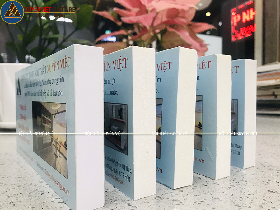 Tấm nhựa PVC Xuyên Việt sử dụng làm tủ bếp chữ L nhà anh Cung