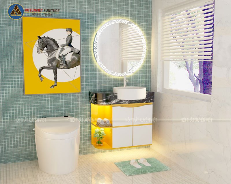 Hình ảnh phướng án thiết kế tủ lavabo cao cấp nhựa XVL874