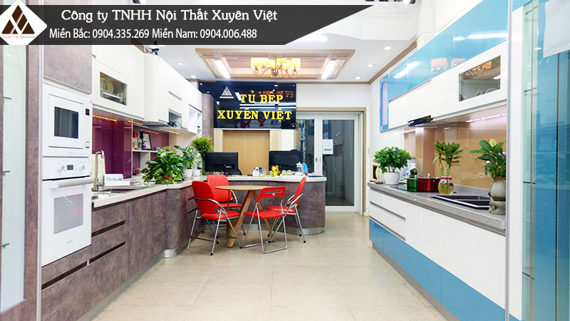 Shoroom tủ bếp Xuyên Việt có nhiều mẫu tủ bếp đẹp