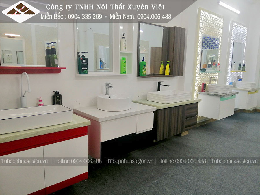 Hình ảnh showroom Xuyên Việt bán tủ lavabo bằng nhựa chi nhánh miền nam 