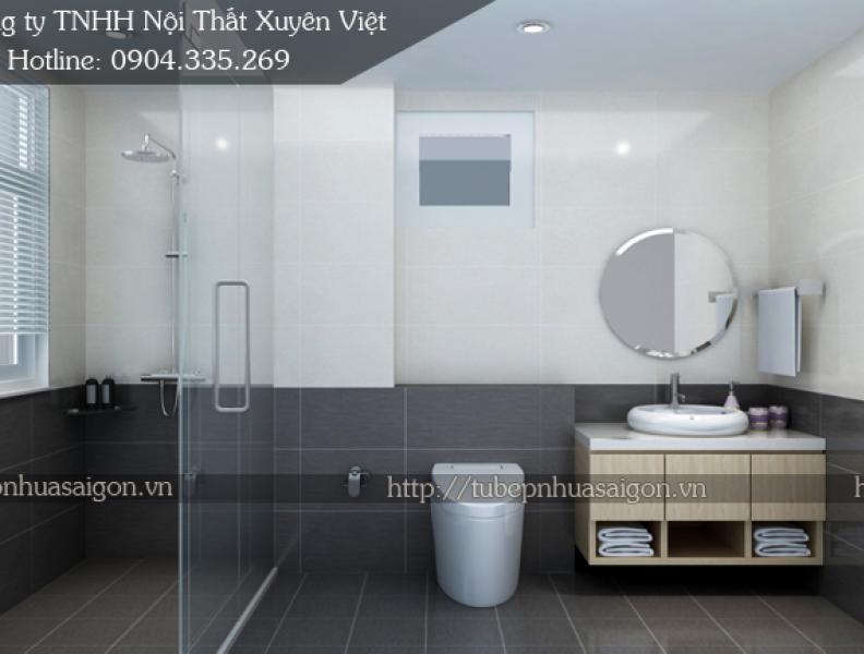   
          Tủ lavabo nhựa laminate vân gỗ XVL524