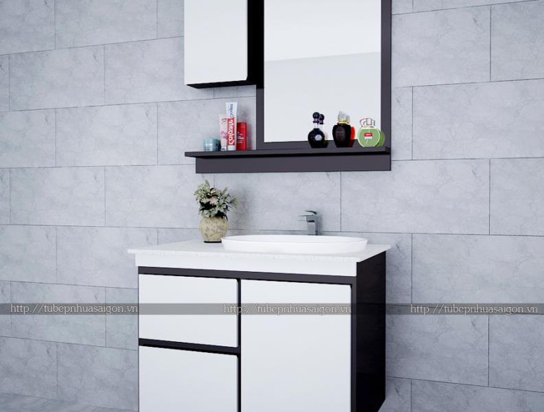 Mẫu tủ lavabo đẹp bằng nhựa XVL525