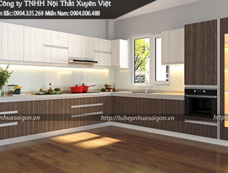 Tủ bếp Laminate có tốt không? Tủ bếp nhựa Xuyên Việt