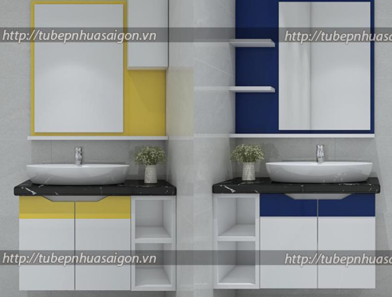 Tủ lavabo nhựa PVC treo Xuyên Việt chị Vân quận 2