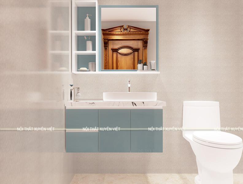   
          Tủ lavabo nhựa XVL760 xanh ngọc nhẹ nhàng thu hút ánh nhìn tại Xuyên Việt