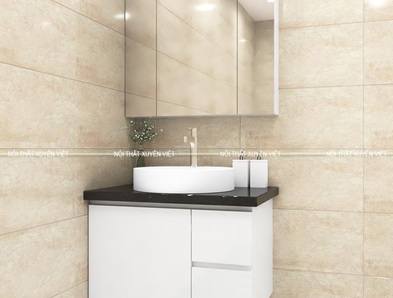   
          Tủ lavabo treo hiện đại XVL768 tông trắng sang trọng