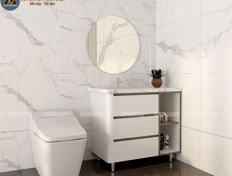   
          Tủ lavabo có chân hiện đại phong cách Châu Âu XVL769 