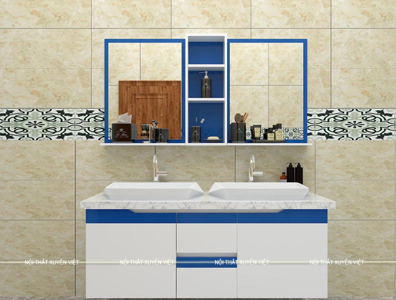   
          Tủ lavabo nhựa treo hiên đại XVL785 nhà anh Khang - Hưng Yên