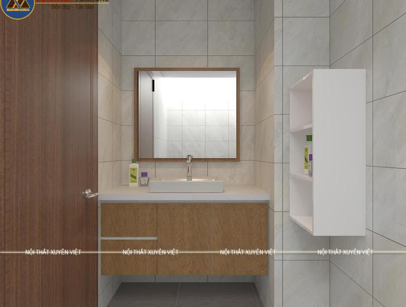   
          Những mẫu tủ lavabo nhựa vân gỗ siêu chịu nước XVL805