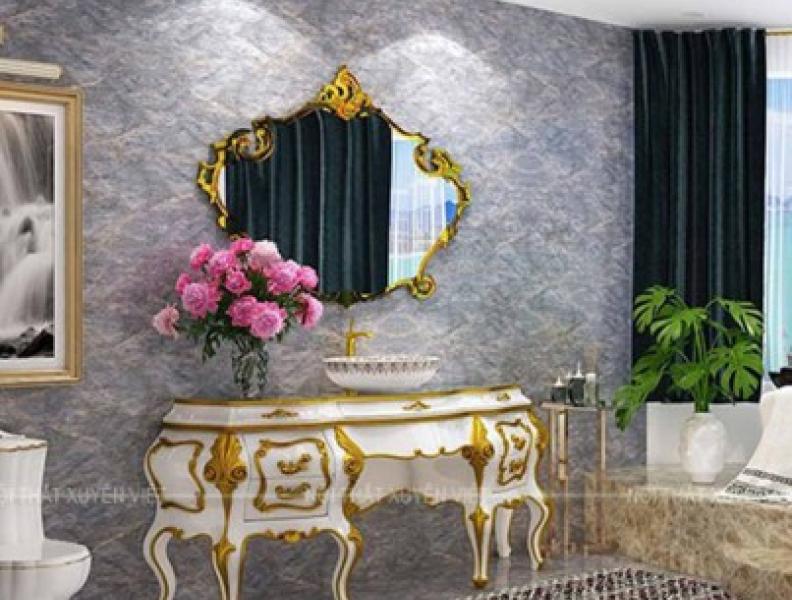   
          Tủ lavabo dát vàng - Lựa chọn sang trọng cho không gian phòng tắm