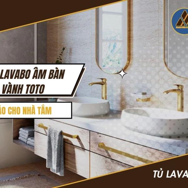   
          Bộ tủ chậu Lavabo âm bàn dương vành TOTO -...