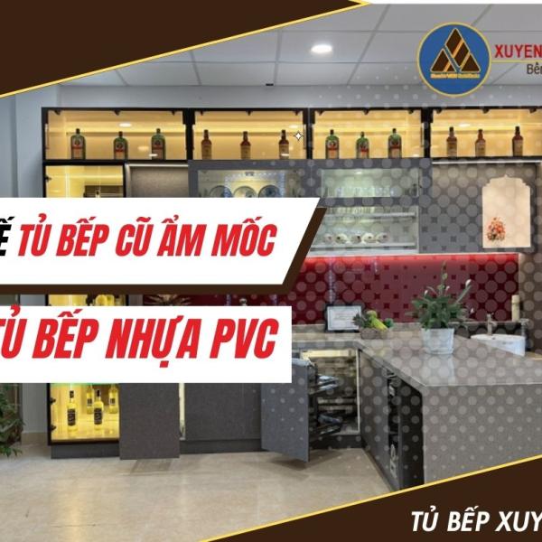   
          Thay thế tủ bếp cũ ẩm mốc bằng tủ bếp nhựa...