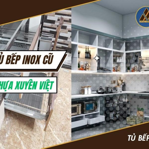   
          Thay thế tủ bếp Inox cũ bằng tủ bếp nhựa...