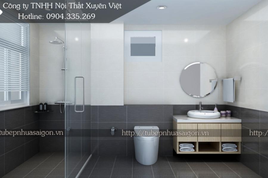   
          Tủ lavabo nhựa laminate vân gỗ XVL524