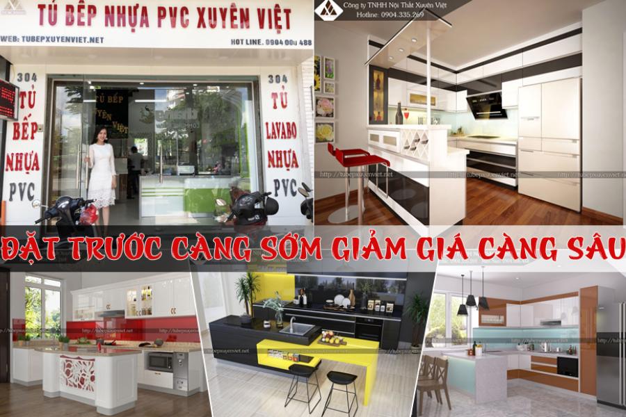   
          Tủ bếp đẹp đặt càng sớm giảm càng sâu