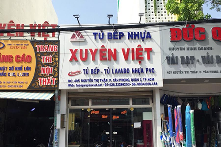   
          Showroom mẫu tủ bếp cao cấp Xuyên Việt tại tp HCM