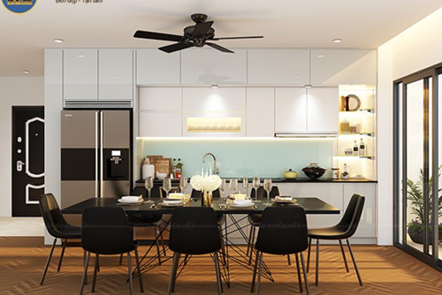   
          Hệ tủ bếp đa năng tối ưu không gian bếp nhà chú Triển – Hải Phòng
