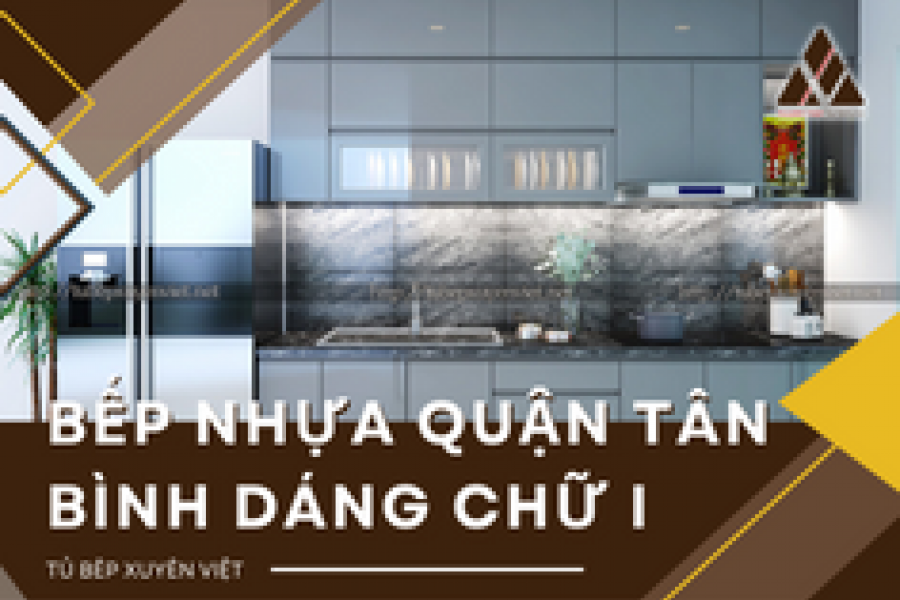   
          Tủ bếp nhựa quận Tân Bình kiểu dáng chữ I