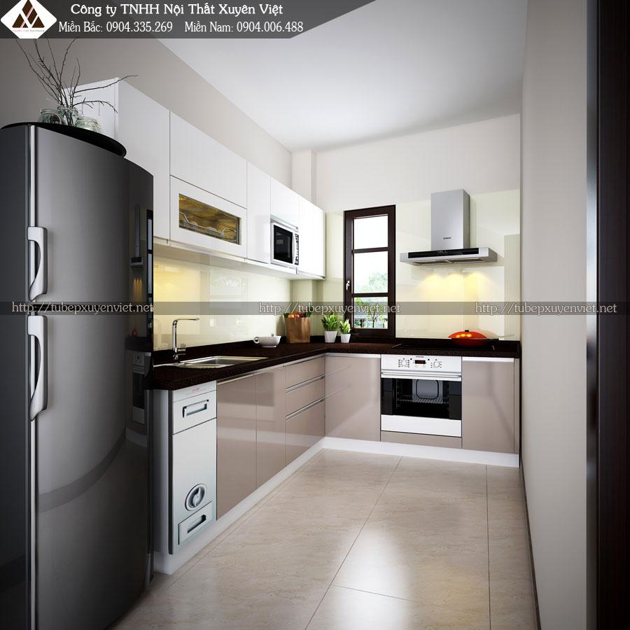thiết kế tủ bếp cho căn hộ chung cư